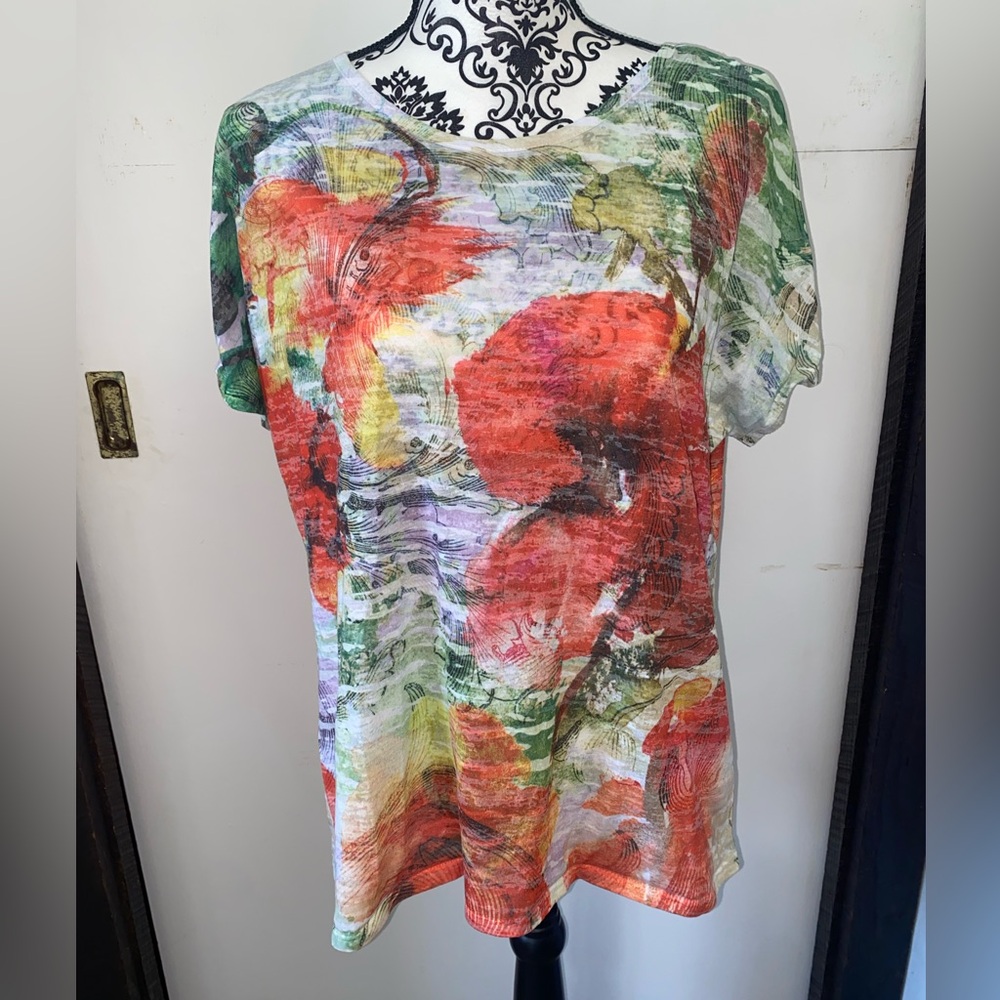 Breckenridge Size Large Multiple Color Floral Sho… - image 1